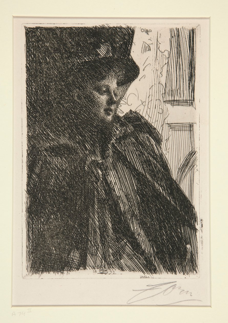 Olga Bratt autorstwa Anders Leonard Zorn