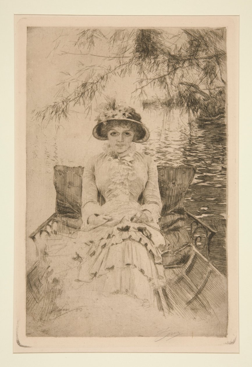 Nad Tamizą autorstwa Anders Leonard Zorn