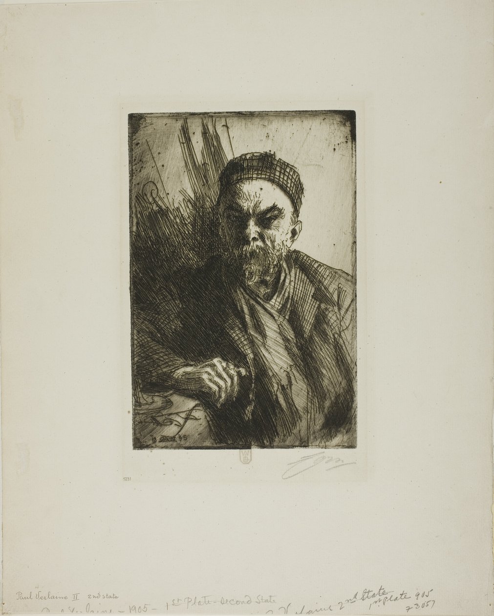 Paweł Verlaine II autorstwa Anders Leonard Zorn