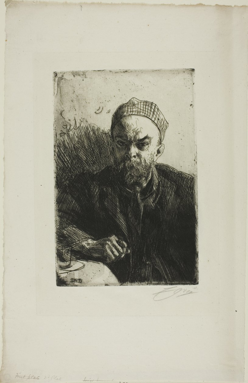Paul Verlaine I autorstwa Anders Leonard Zorn