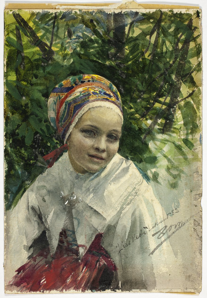 Portret dziewczyny autorstwa Anders Leonard Zorn