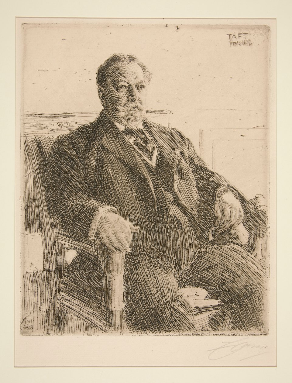 Prezydent William H. Taft autorstwa Anders Leonard Zorn