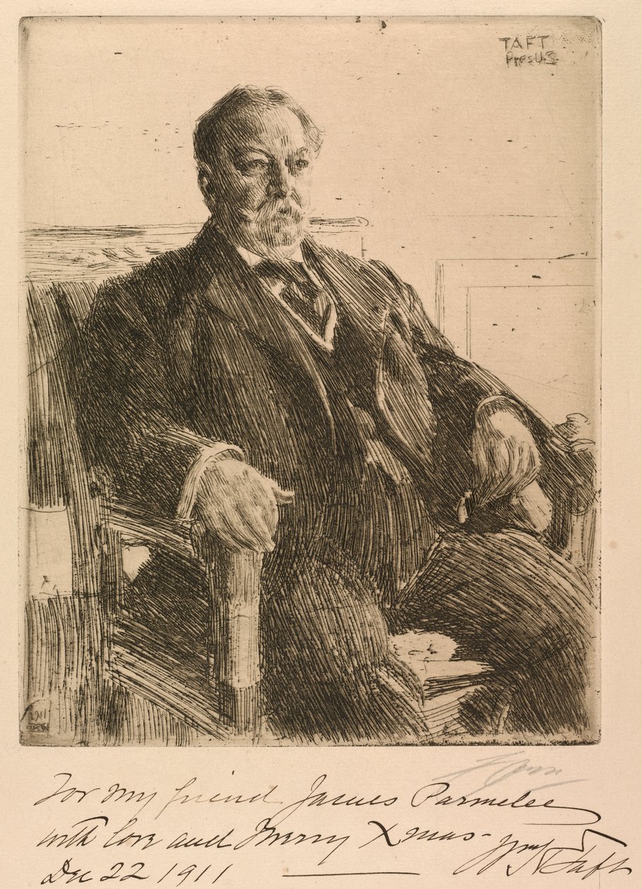 Prezydent William Howard Taft autorstwa Anders Leonard Zorn
