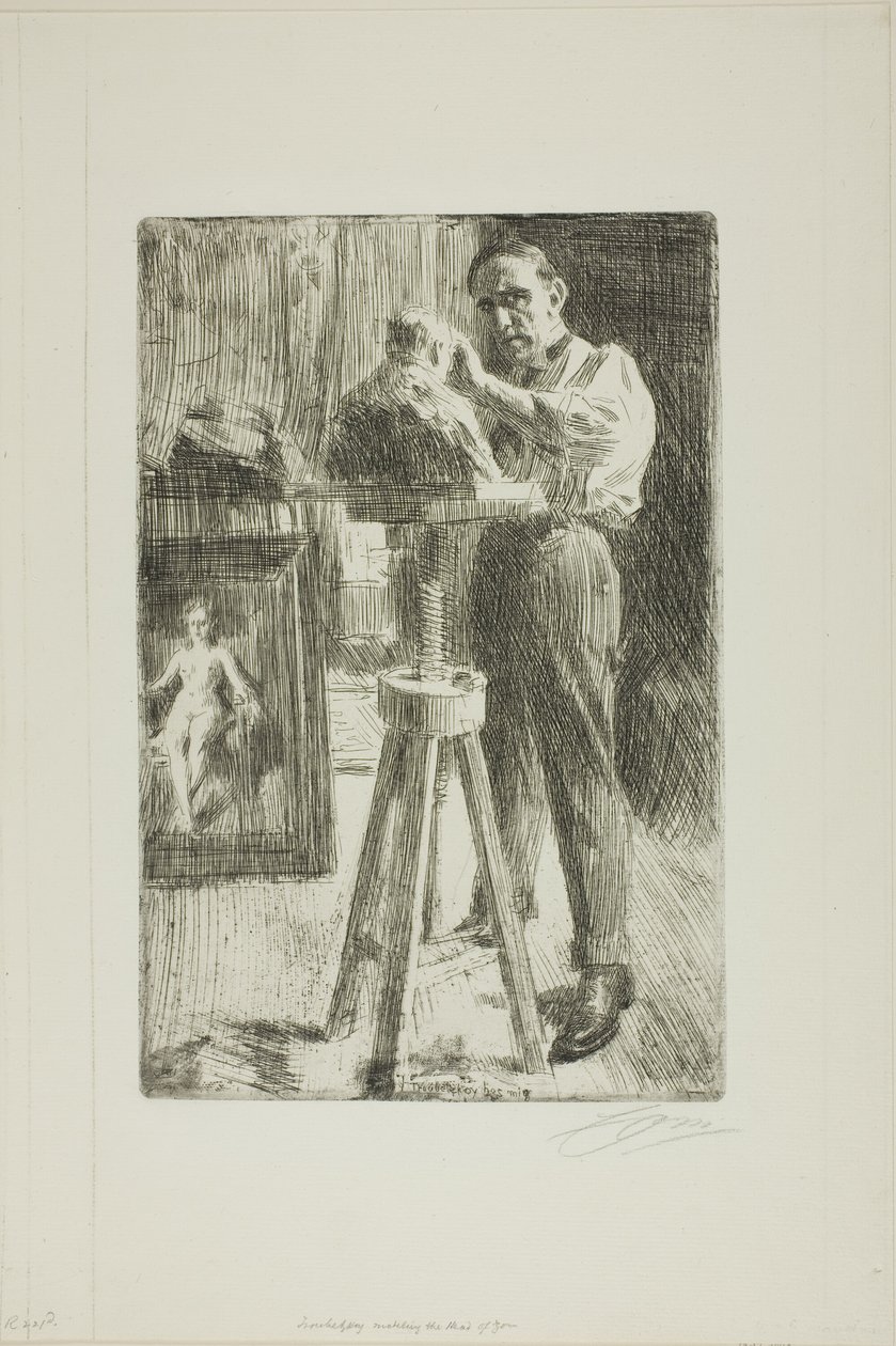 Książę Paweł Troubetzkoy I (cała długość) autorstwa Anders Leonard Zorn