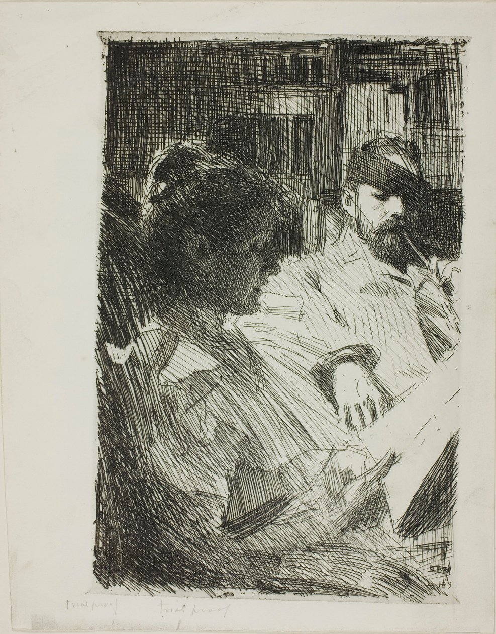 Czytanie (Pan i Pani Ch. Deering) autorstwa Anders Zorn