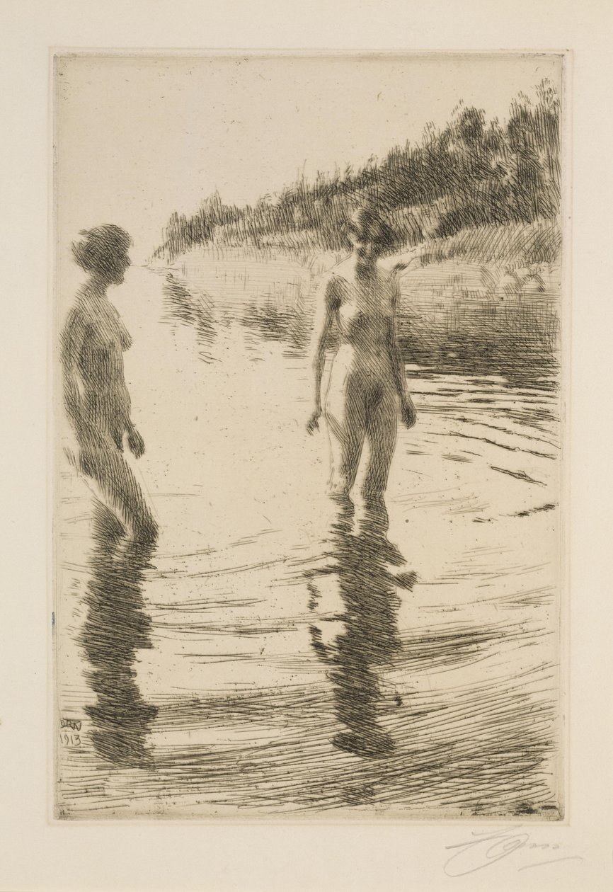 Płytka woda autorstwa Anders Zorn