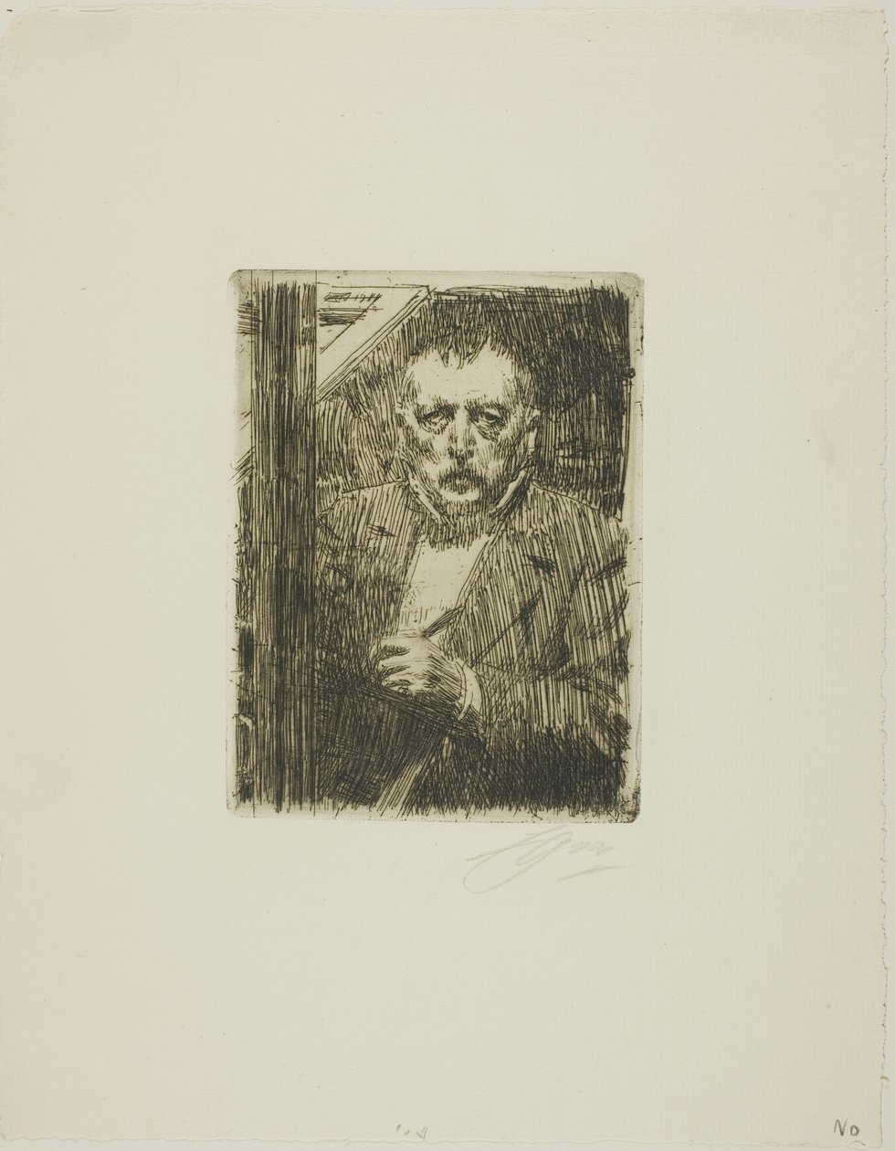 Autoportret 1911 autorstwa Anders Leonard Zorn