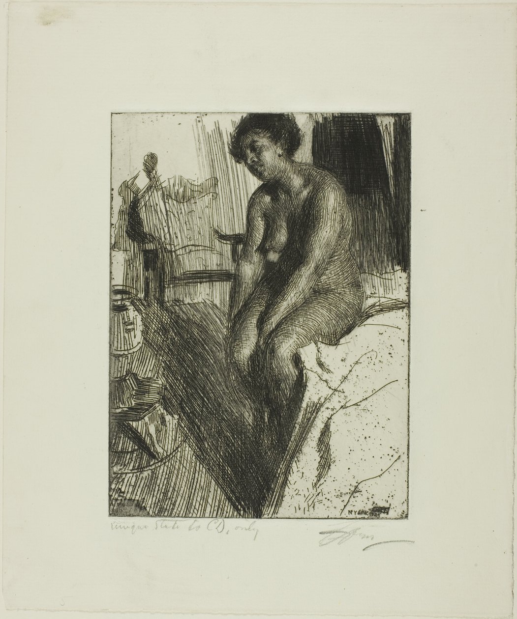 Sentado Blackpolish autorstwa Anders Leonard Zorn