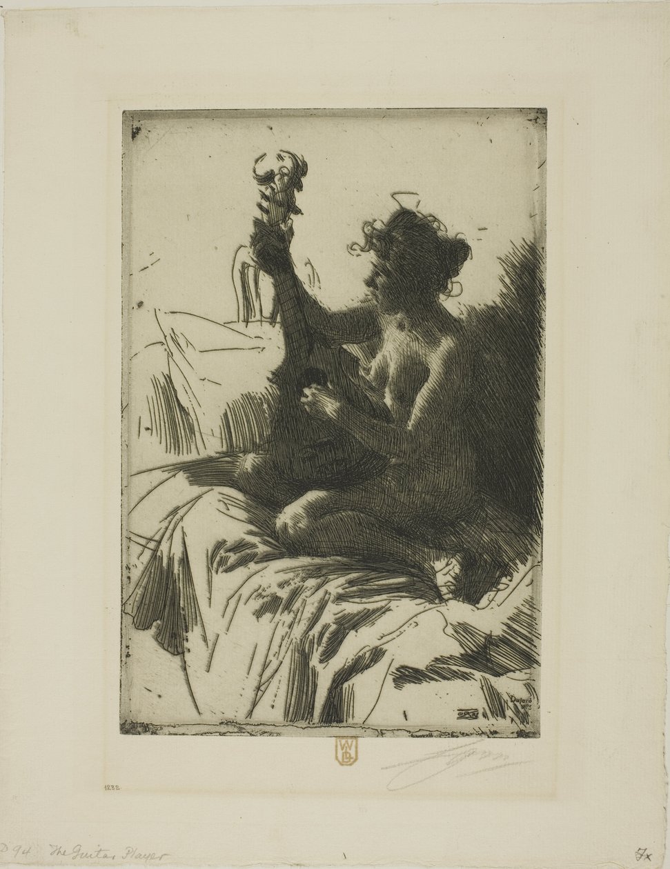 Pamiątka lub Gitara autorstwa Anders Leonard Zorn