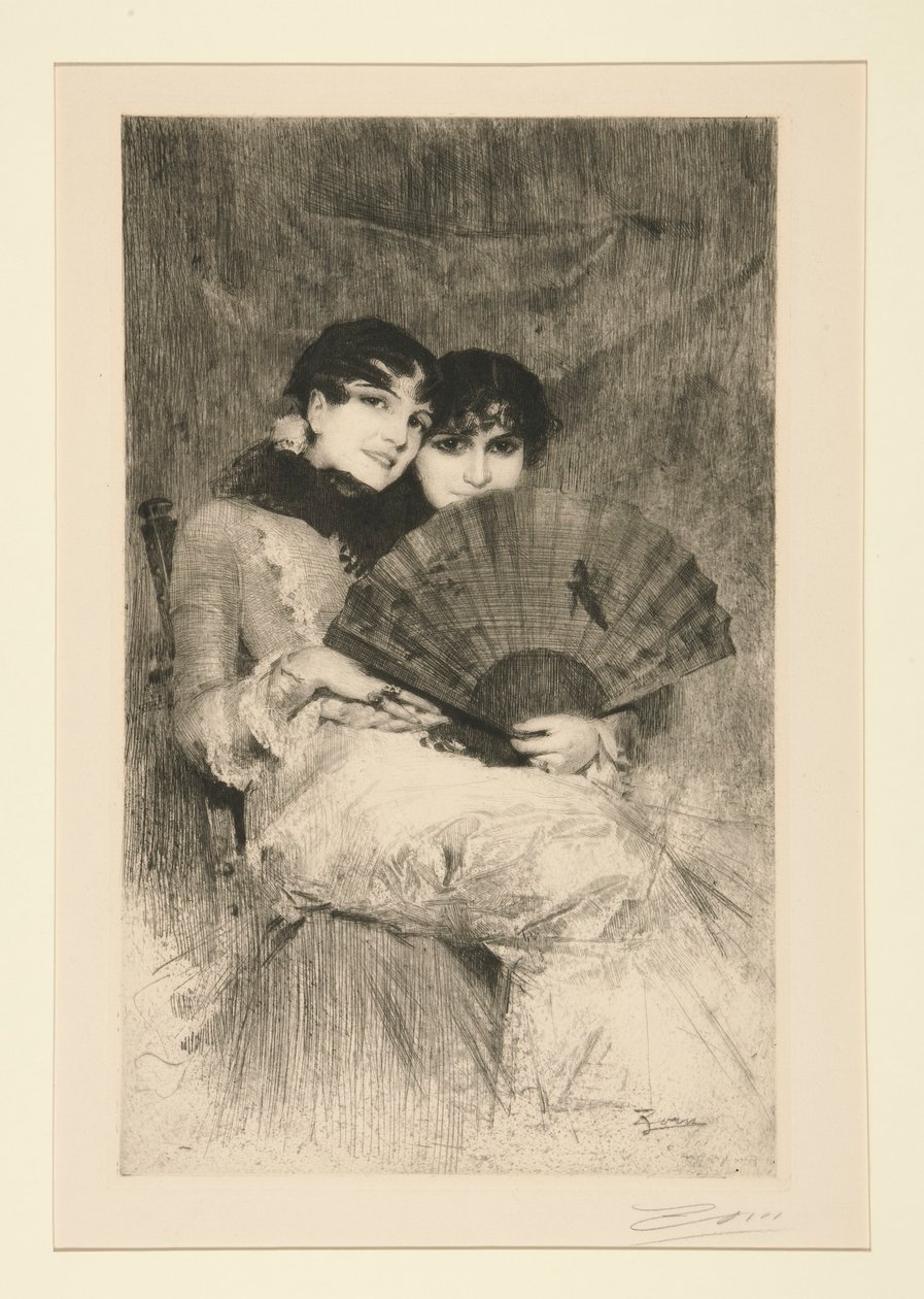 Siostry hiszpańskie autorstwa Anders Leonard Zorn