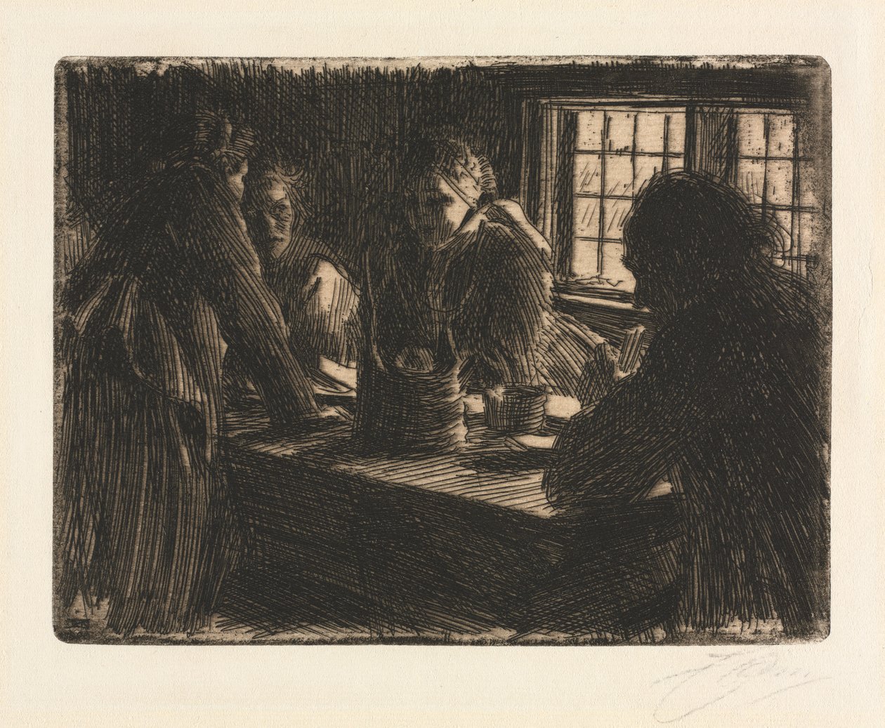 Pokojówka panny młodej autorstwa Anders Leonard Zorn