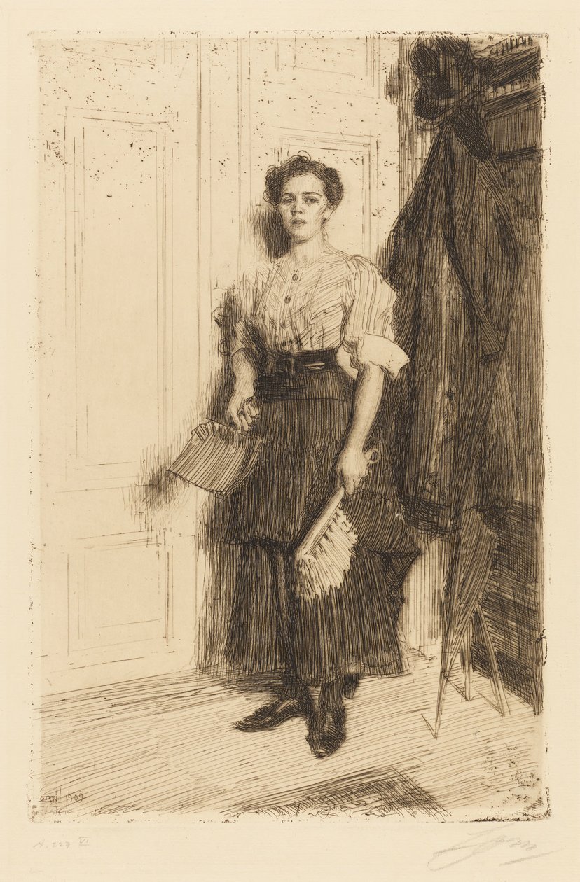 Sprzątaczka autorstwa Anders Zorn