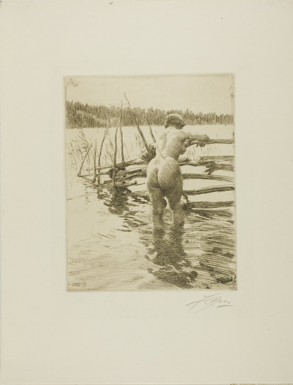 Płot autorstwa Anders Leonard Zorn