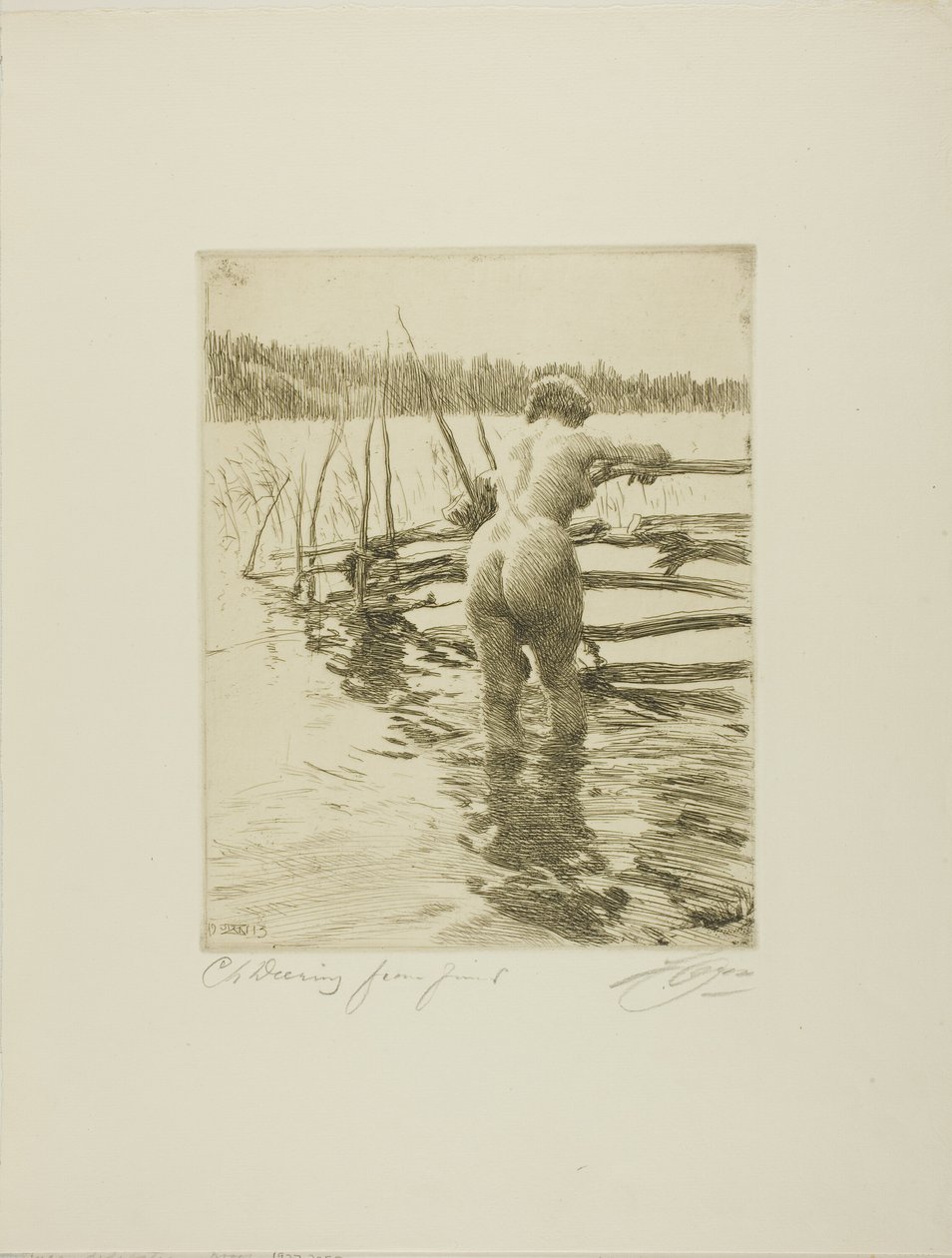 Płot autorstwa Anders Leonard Zorn