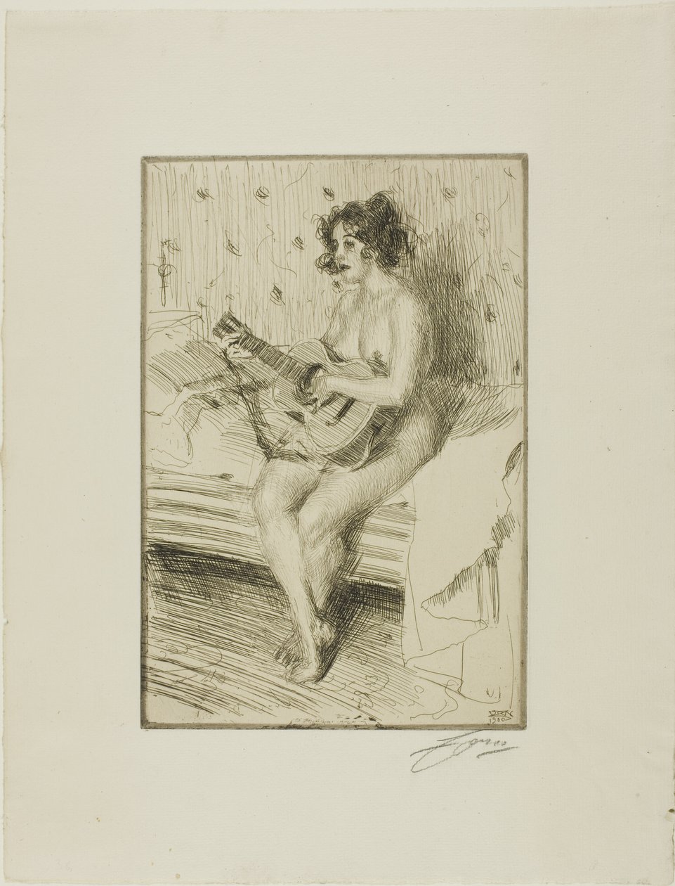 Gitarzysta autorstwa Anders Leonard Zorn