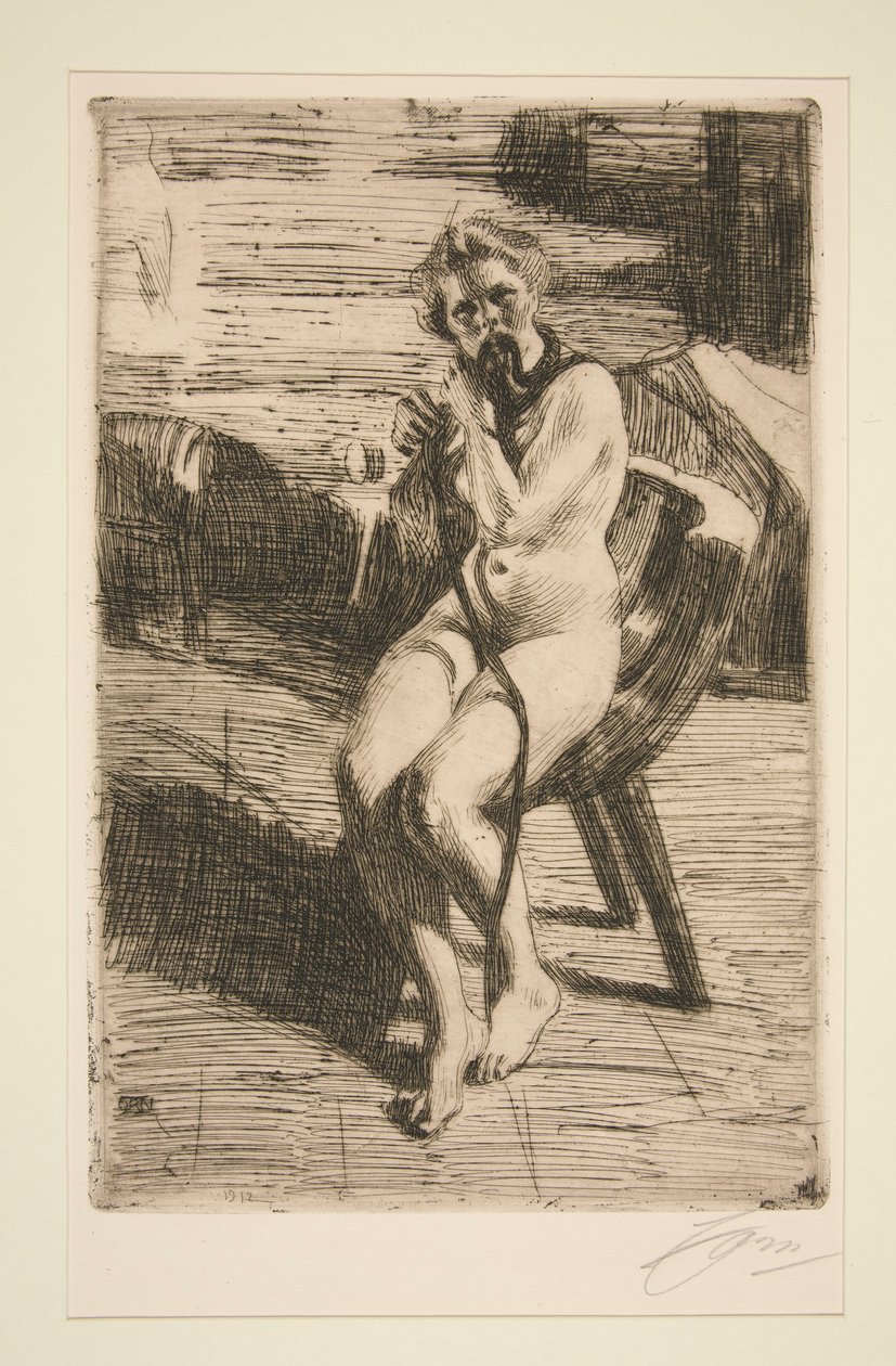 Wstążka do włosów, 1912 autorstwa Anders Leonard Zorn