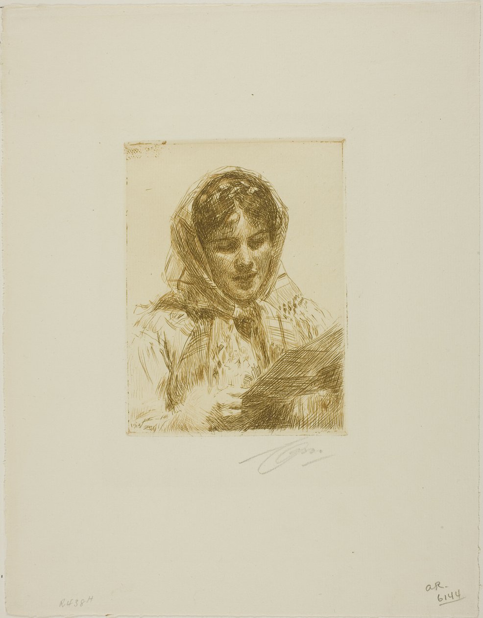 Litera autorstwa Anders Leonard Zorn