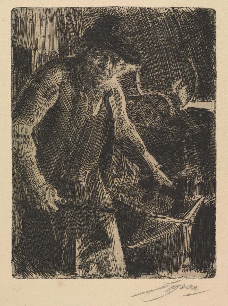 Mistrz-kowal autorstwa Anders Leonard Zorn