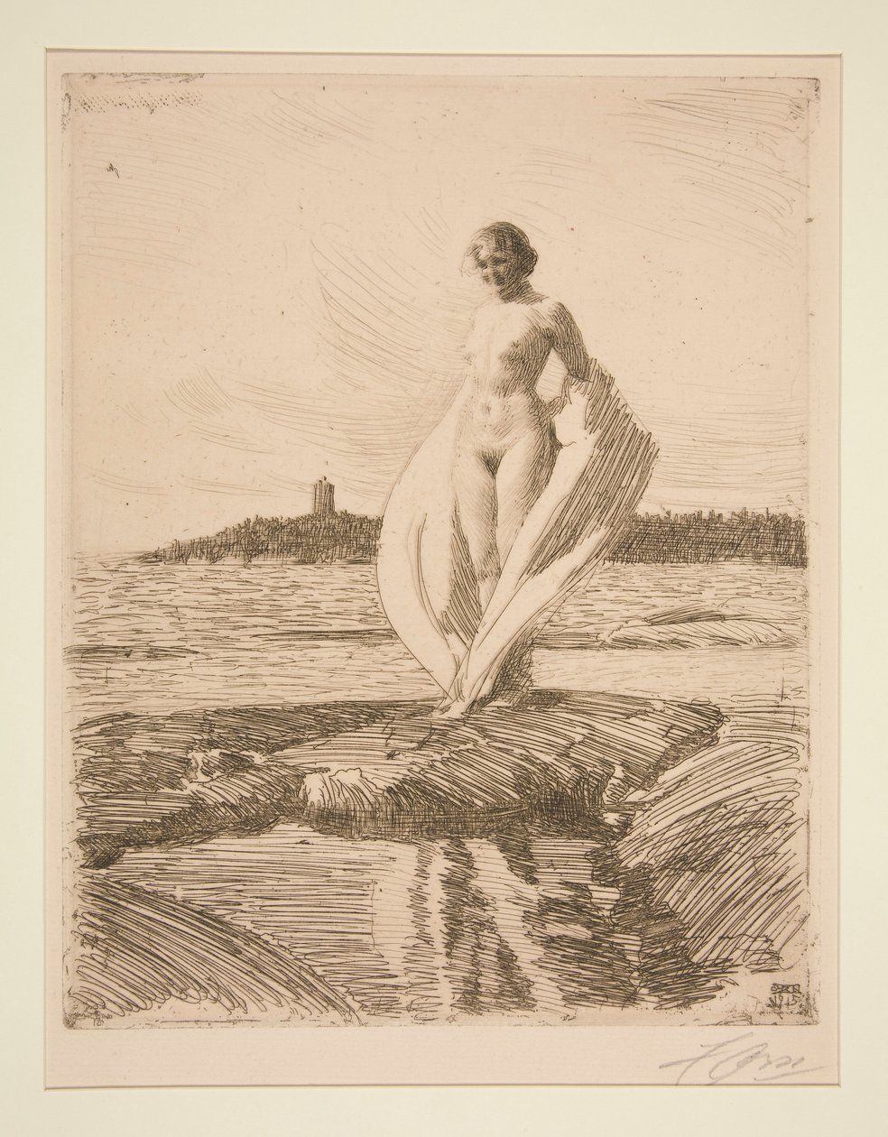 Łabądź autorstwa Anders Leonard Zorn