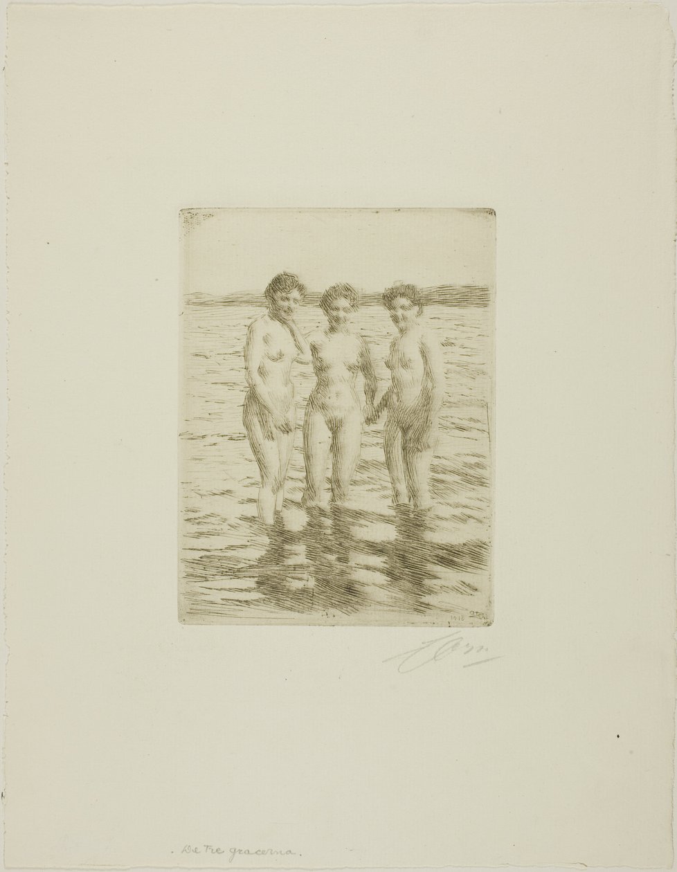 Trzy Gracje autorstwa Anders Leonard Zorn
