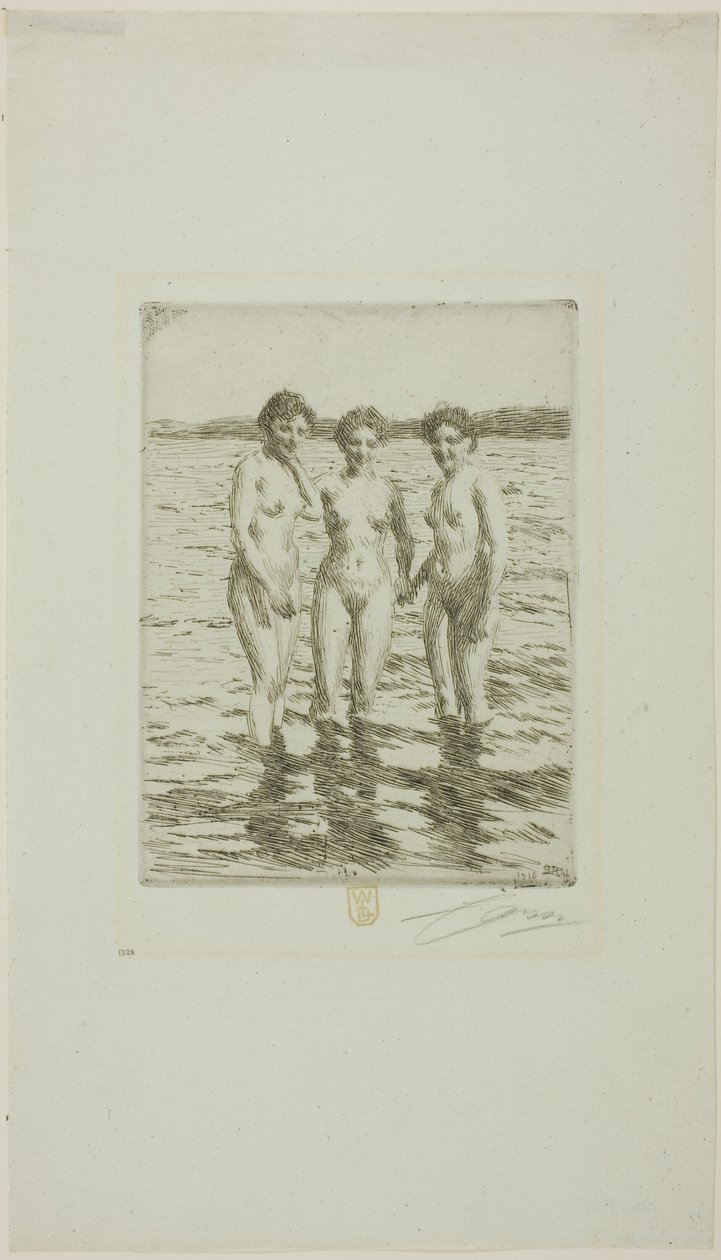 Trzy Gracje autorstwa Anders Leonard Zorn