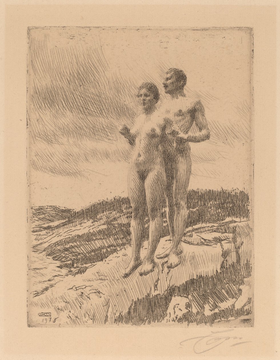 Dwójka autorstwa Anders Leonard Zorn