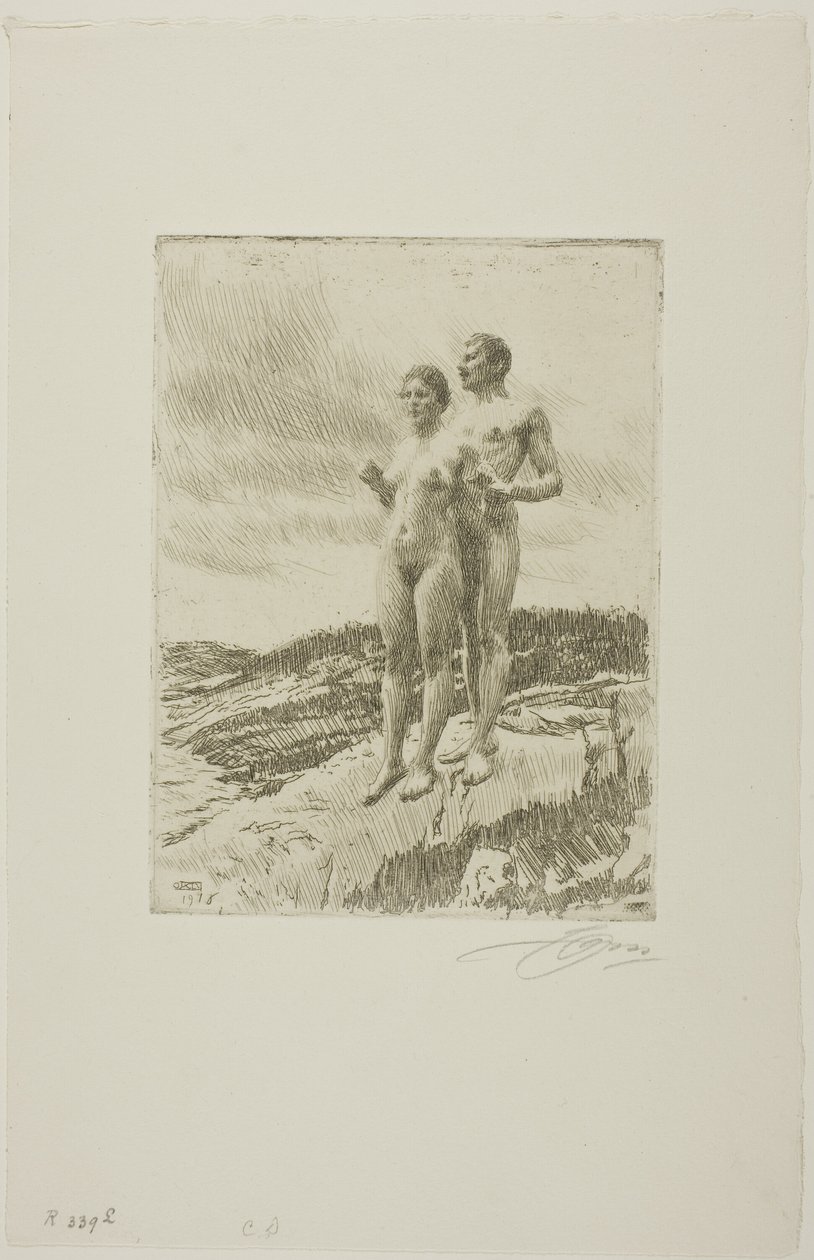 Dwójka autorstwa Anders Leonard Zorn