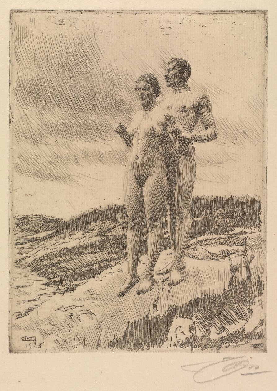 Dwójka autorstwa Anders Leonard Zorn