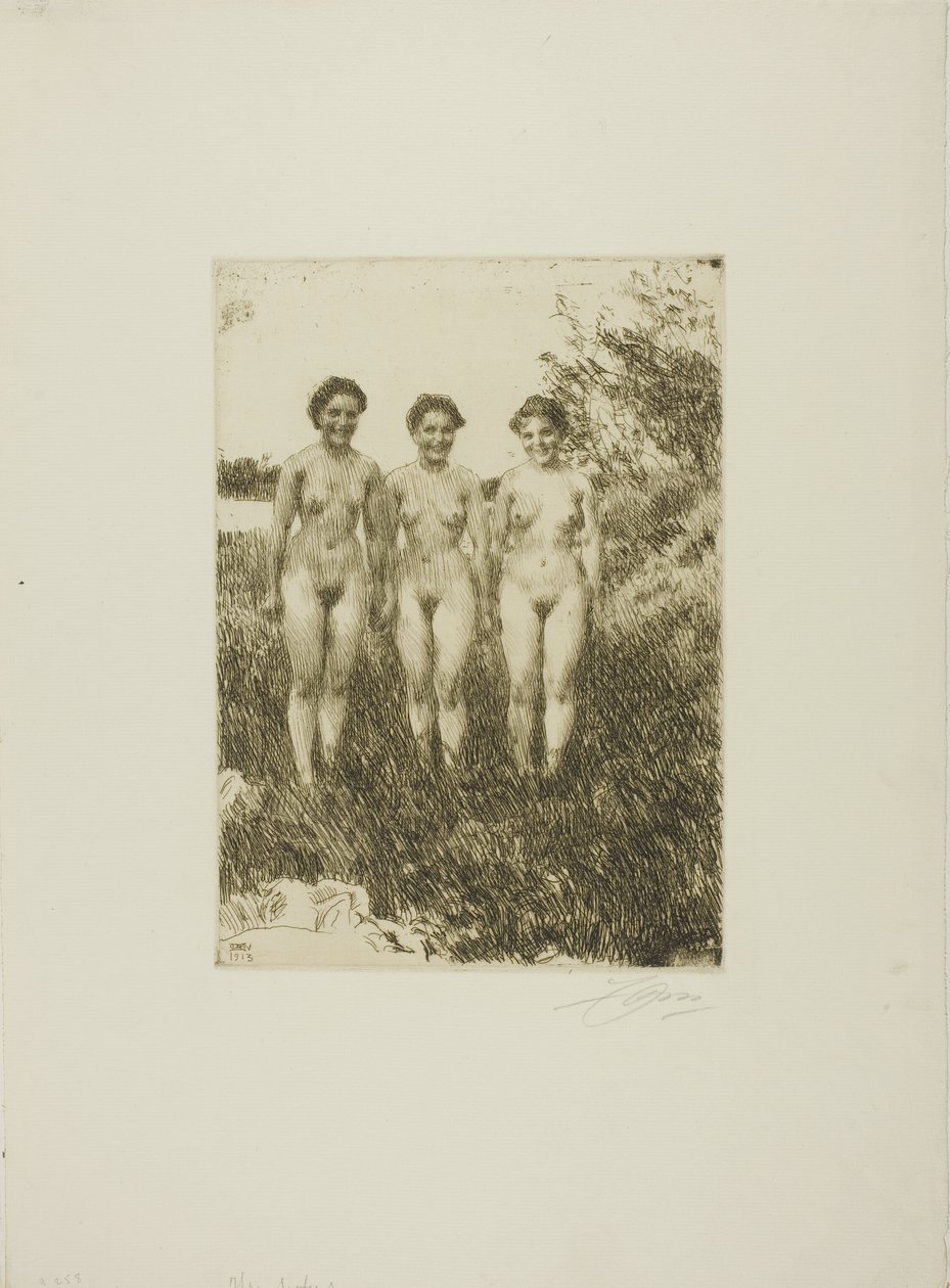 Trzy siostry autorstwa Anders Leonard Zorn