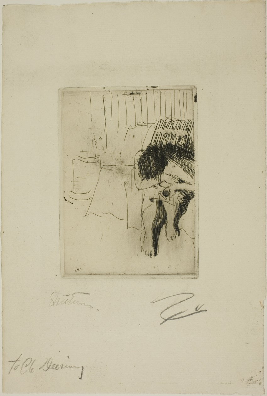 Zmęczona Modelka autorstwa Anders Leonard Zorn