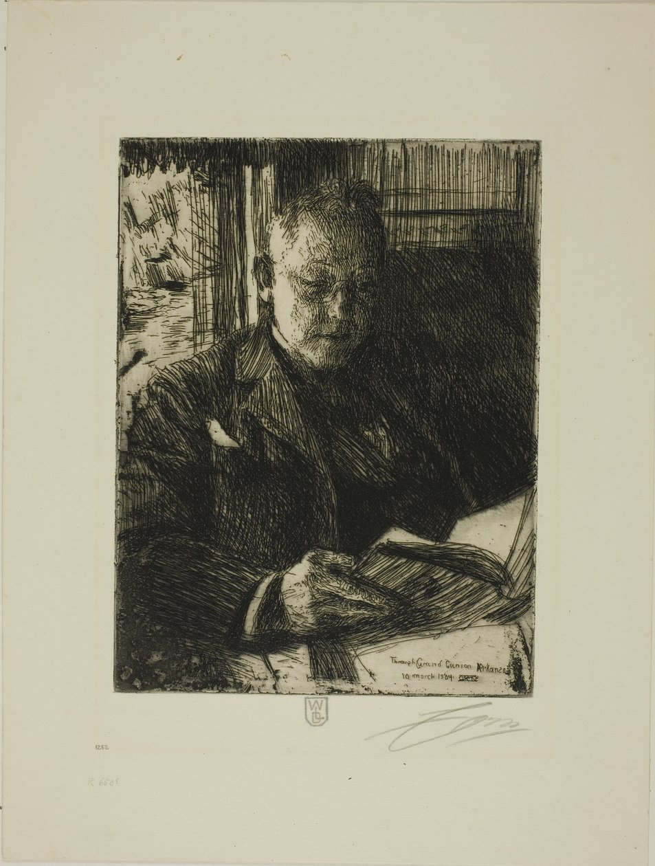 Towarzysz Podróży (Pan Ch. Deering) autorstwa Anders Leonard Zorn