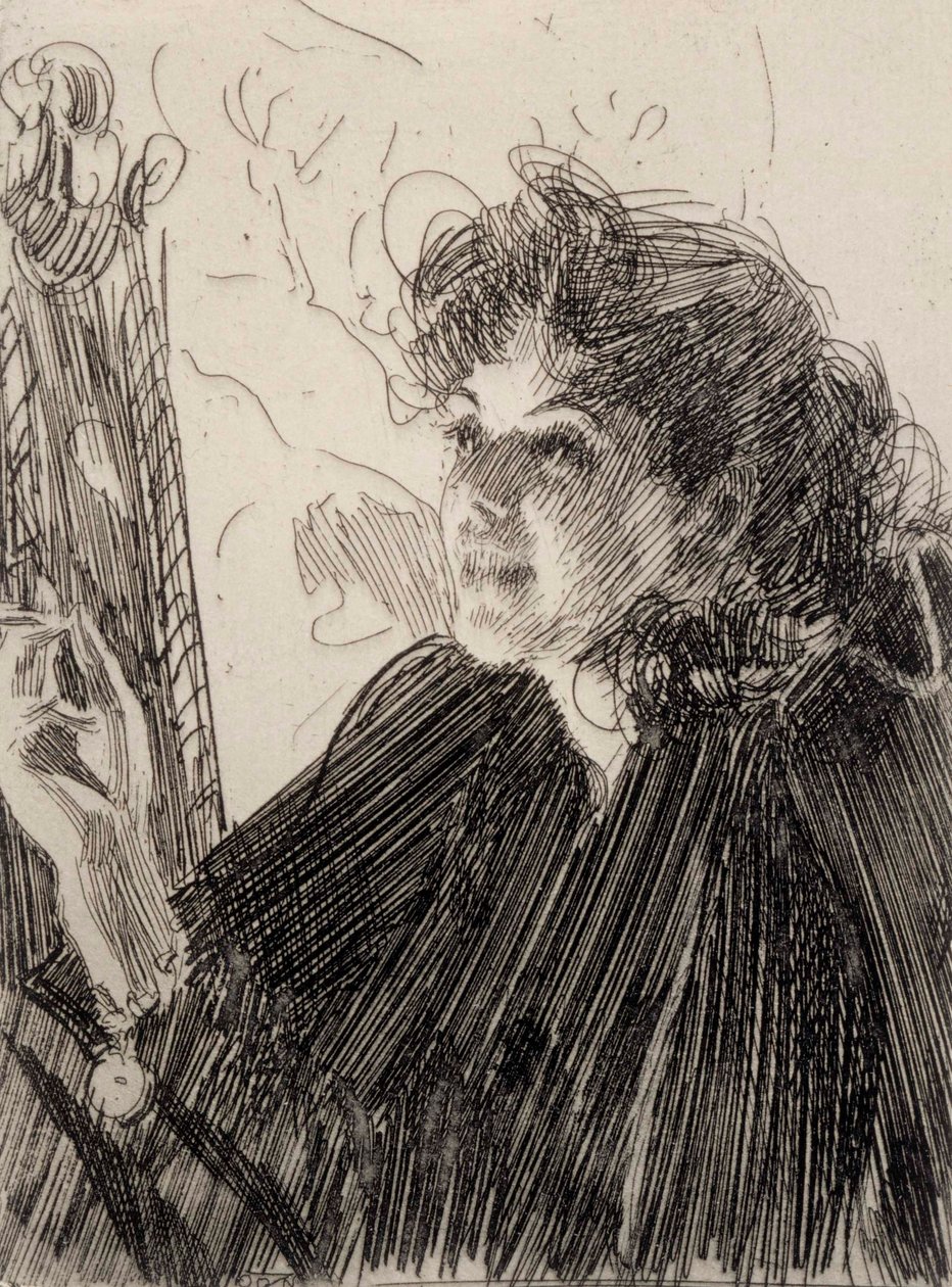 Palisz kobieta autorstwa Anders Zorn
