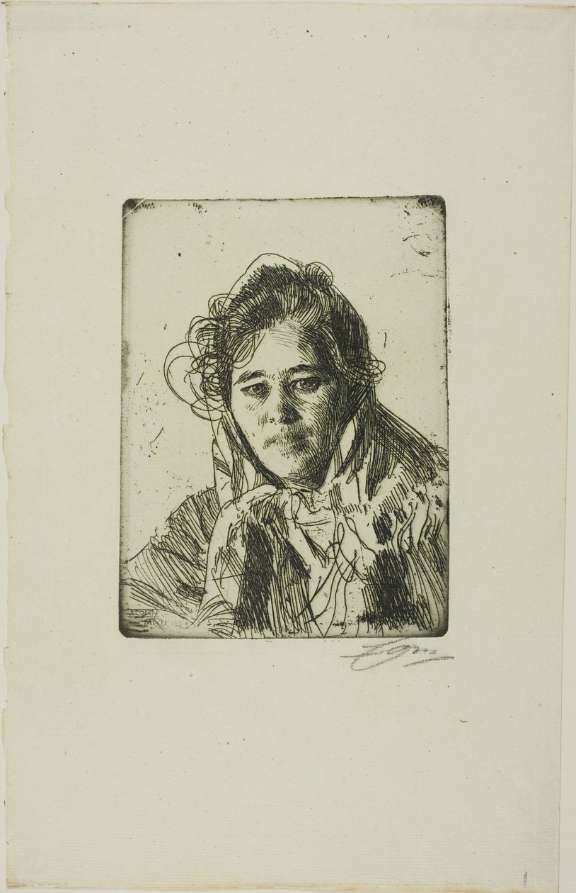 Młoda dziewczyna z Mory (Anna Kråkberg) autorstwa Anders Zorn