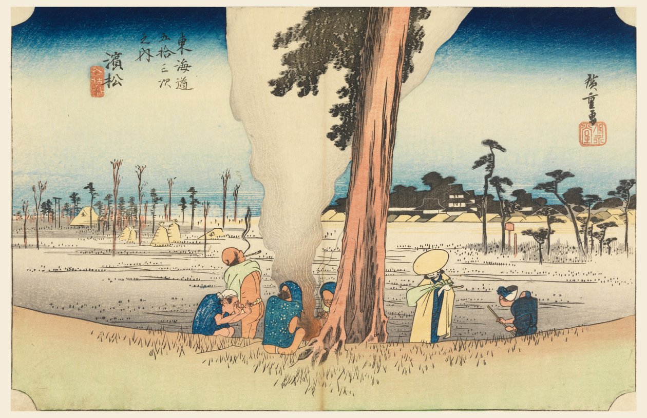 Hamamatsu, obszar Winn, członek Te pięćdziesiąt trzy Stachi dźwięk Te urbane niższe d autorstwa Ando Hiroshige