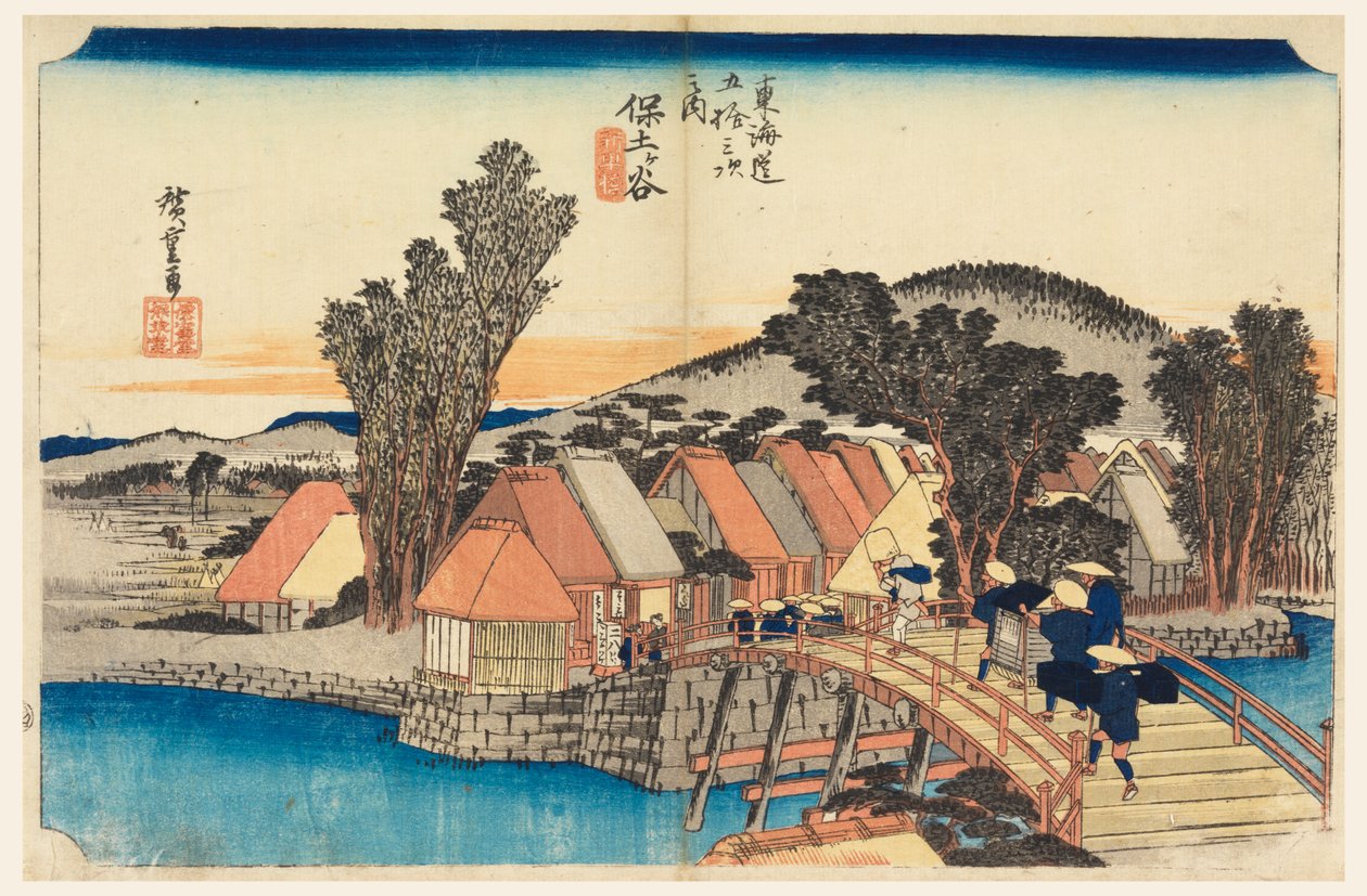 Hodogaya (Grzbiet Boga Żółwia B) autorstwa Ando Hiroshige
