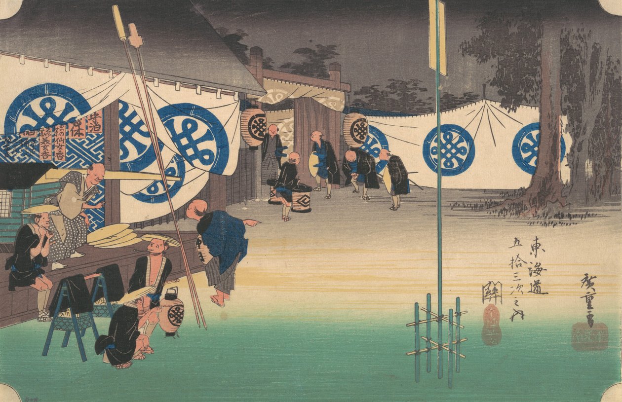 Seki, Stacje nr 48, ca. 1834., ca. 1834. autorstwa Ando Hiroshige