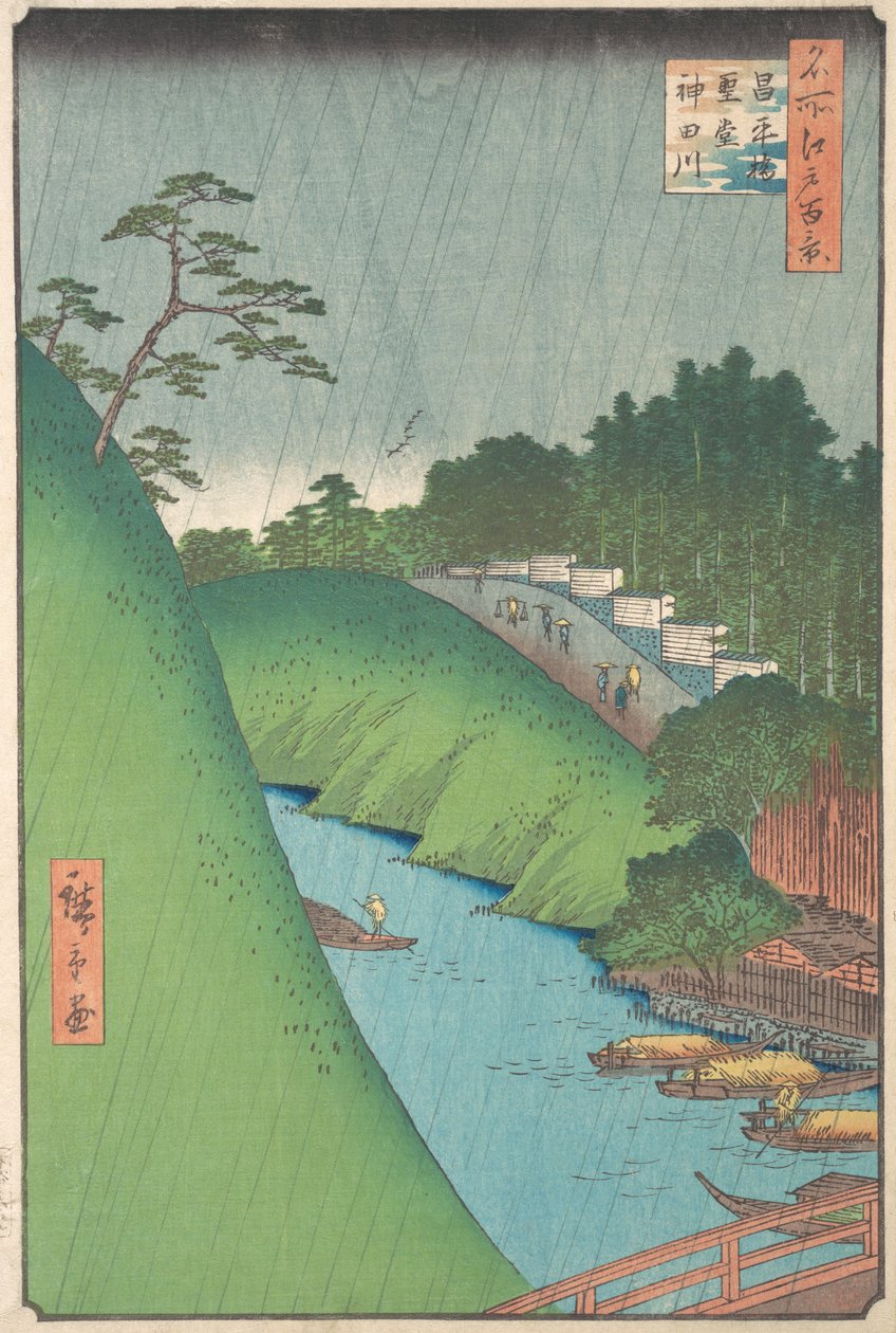 1857 przez wielebnego Kandę. , 1857. autorstwa Ando Hiroshige