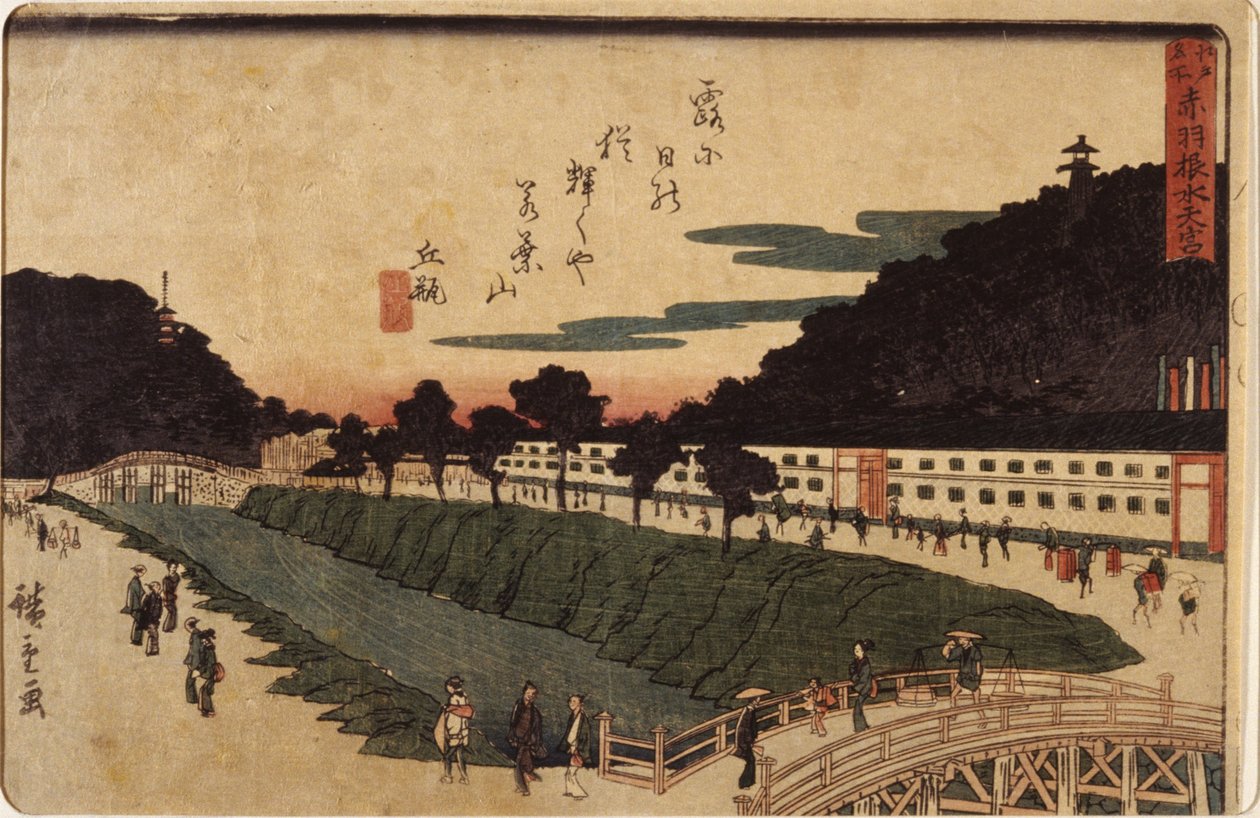Akabane autorstwa Ando or Utagawa Hiroshige