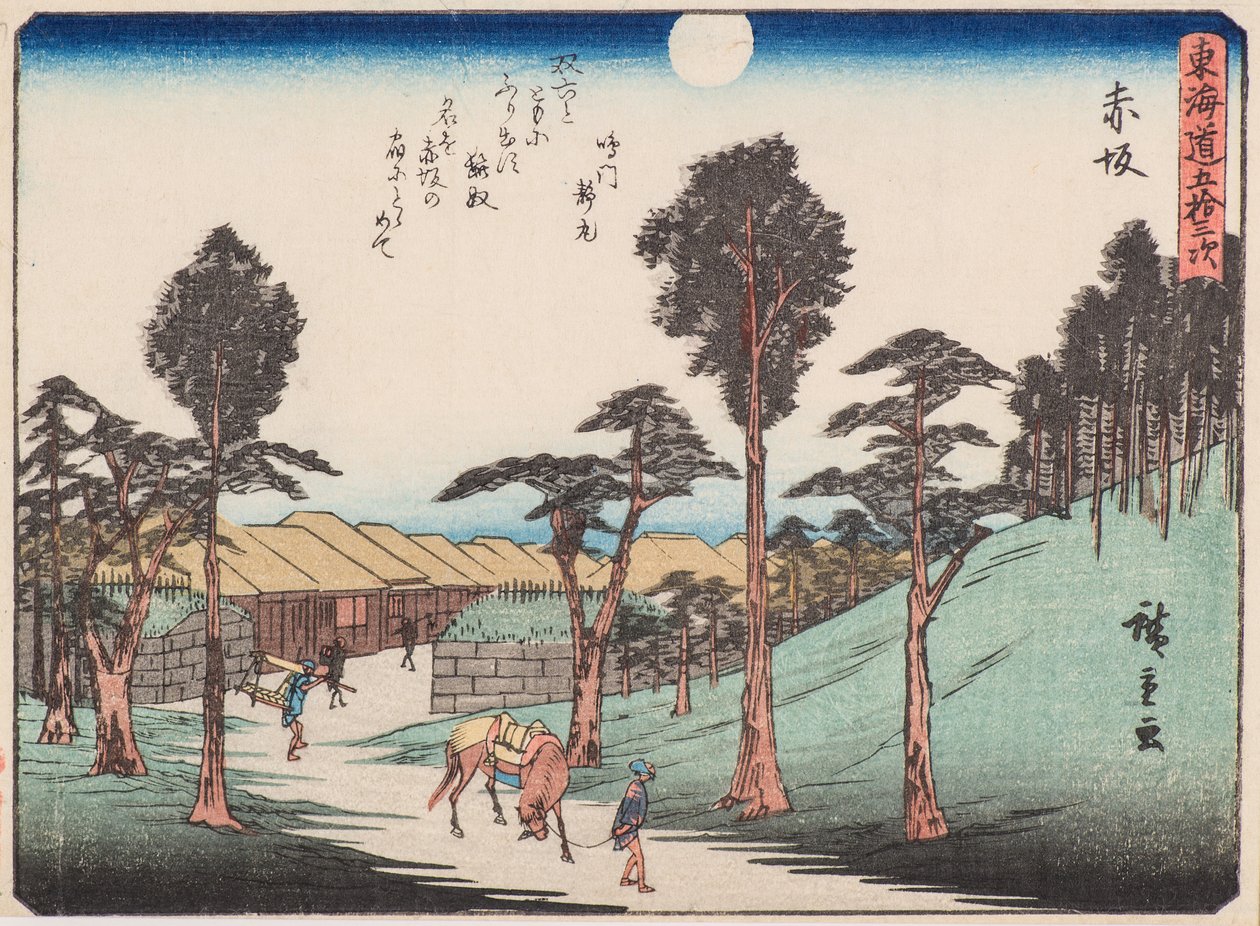 Akasaka autorstwa Ando or Utagawa Hiroshige