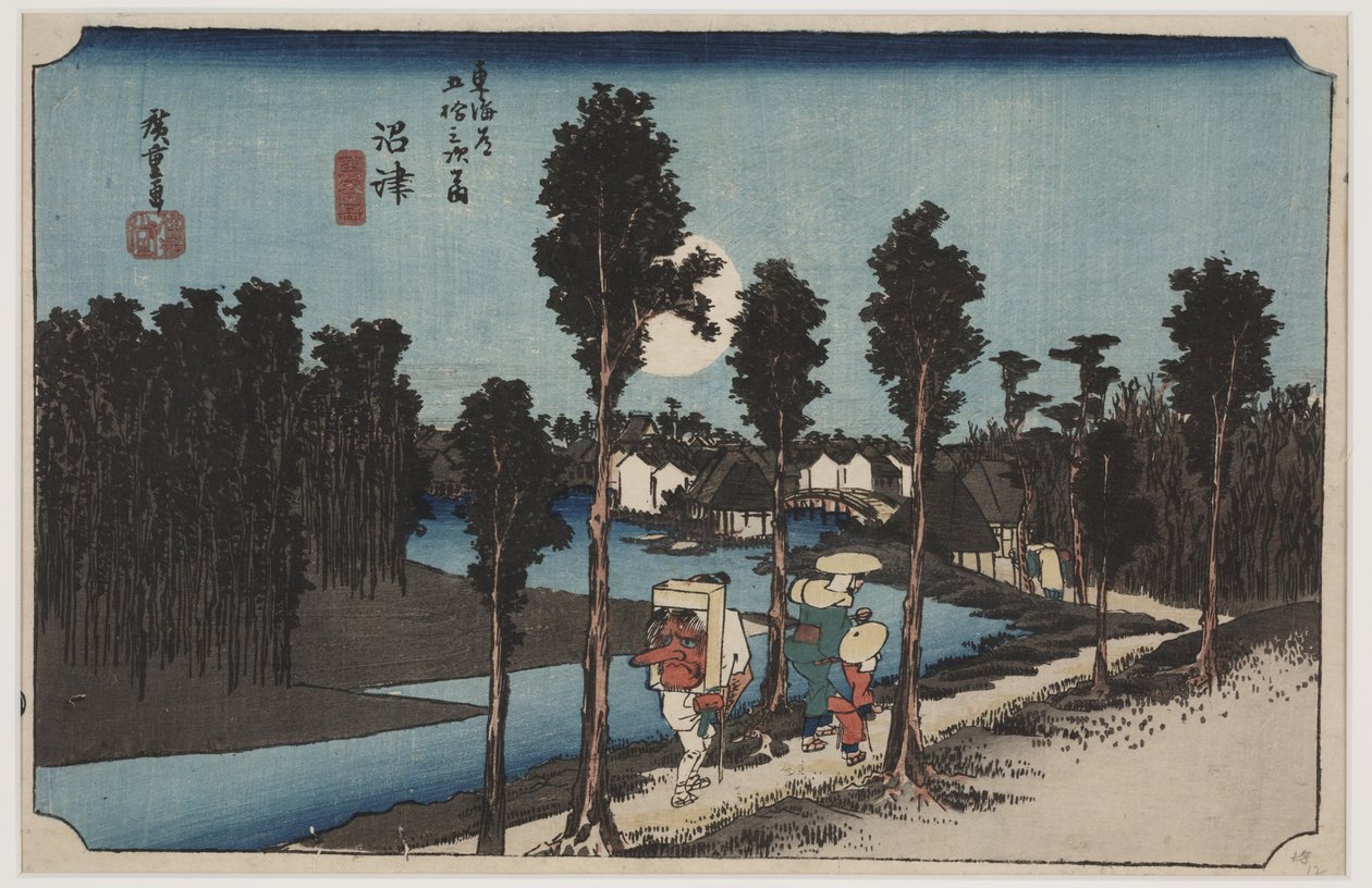 Zmierzch autorstwa Ando or Utagawa Hiroshige