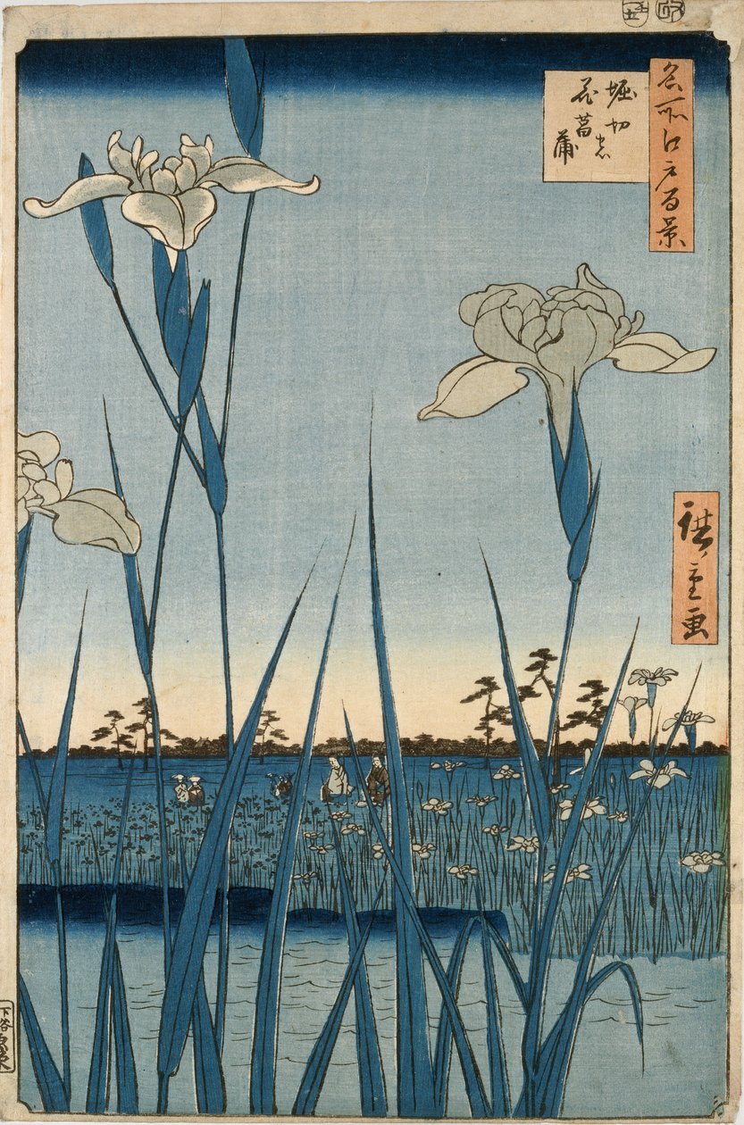 Horikiri s jest r elektryczny autorstwa Ando or Utagawa Hiroshige