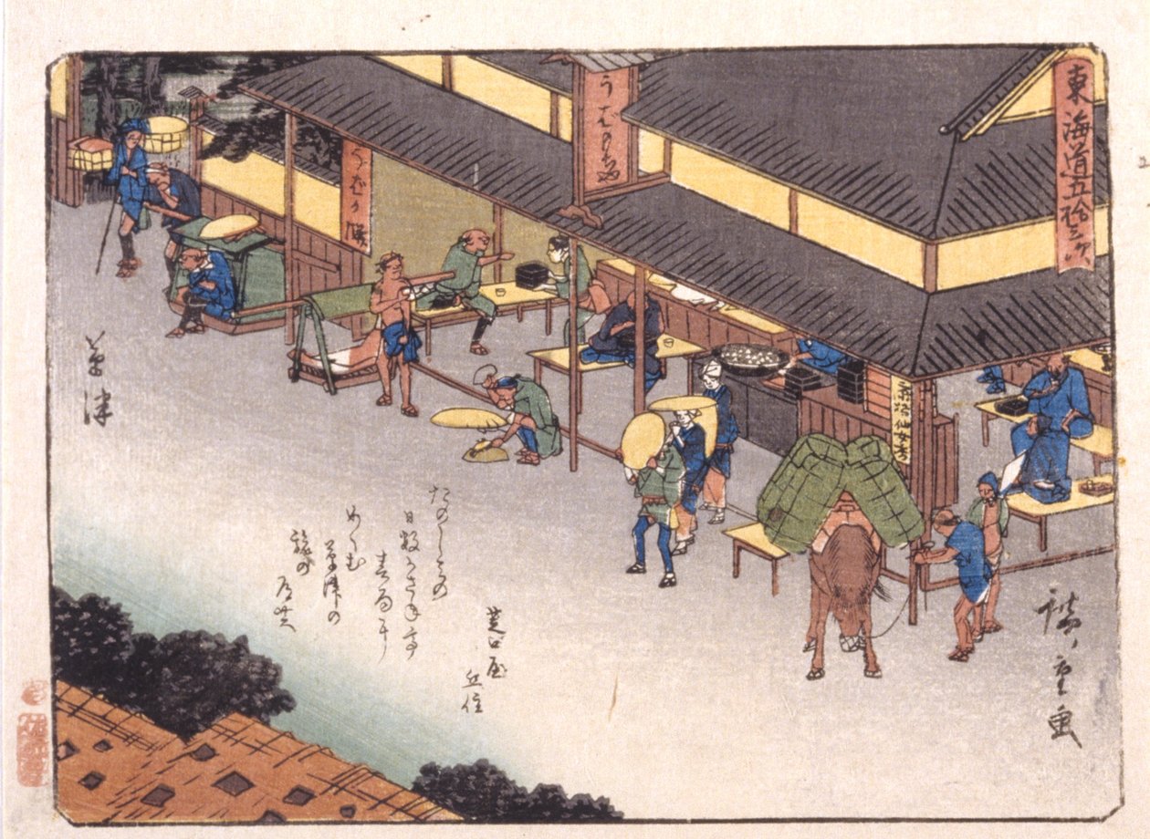 Kasatsupolis autorstwa Ando or Utagawa Hiroshige