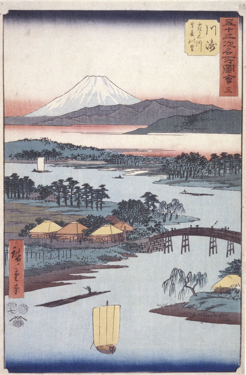 Kawasaki autorstwa Ando or Utagawa Hiroshige
