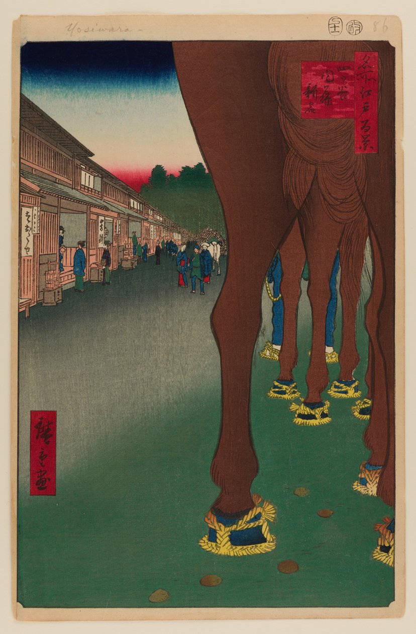 Naito Shinjuku, Yotsuya autorstwa Ando or Utagawa Hiroshige