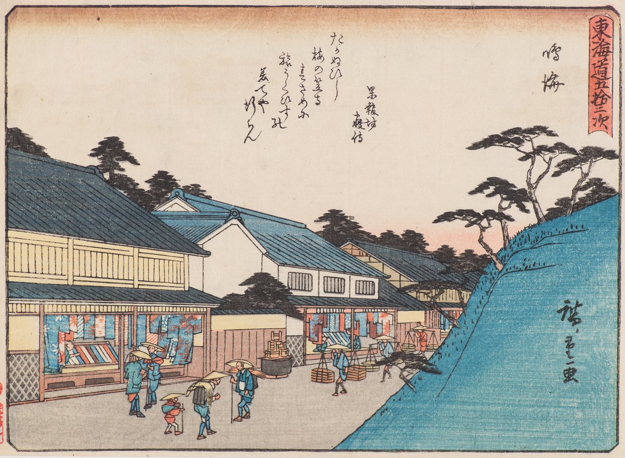Narumi autorstwa Ando or Utagawa Hiroshige