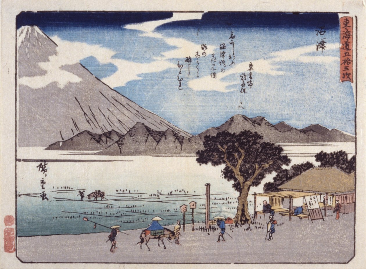 Numazu autorstwa Ando or Utagawa Hiroshige