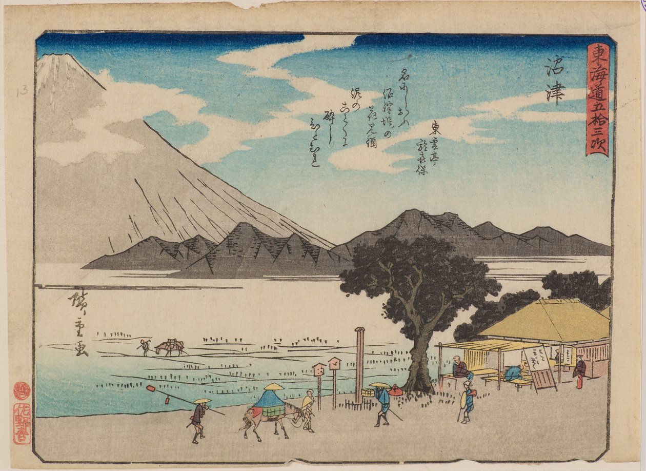 Numazu autorstwa Ando or Utagawa Hiroshige