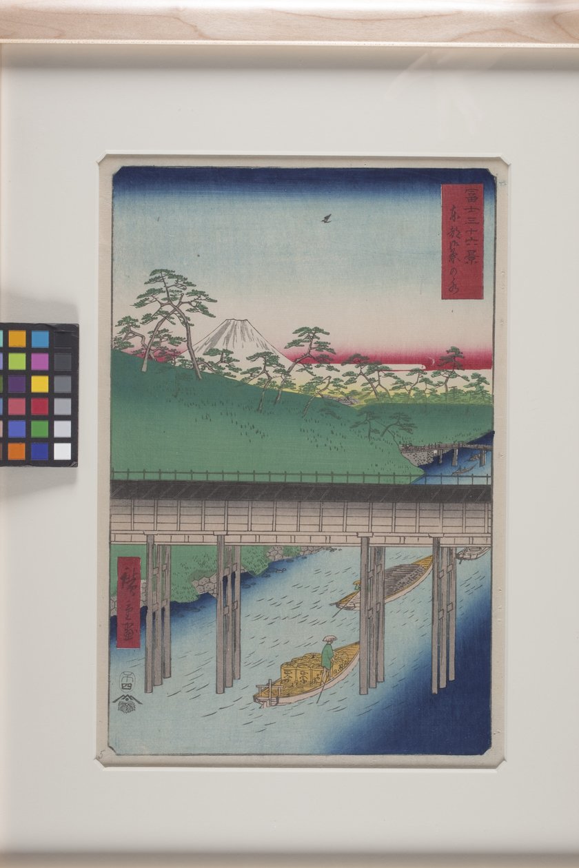 Ochanomizu In The Eastern Capital (Tōto: Ochanomizu) (drzeworyt kolorowy) autorstwa Ando or Utagawa Hiroshige