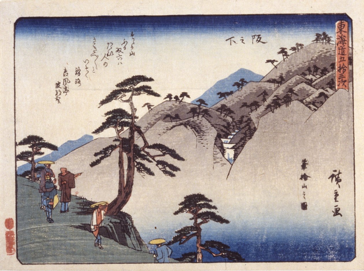 pod zboczem autorstwa Ando or Utagawa Hiroshige