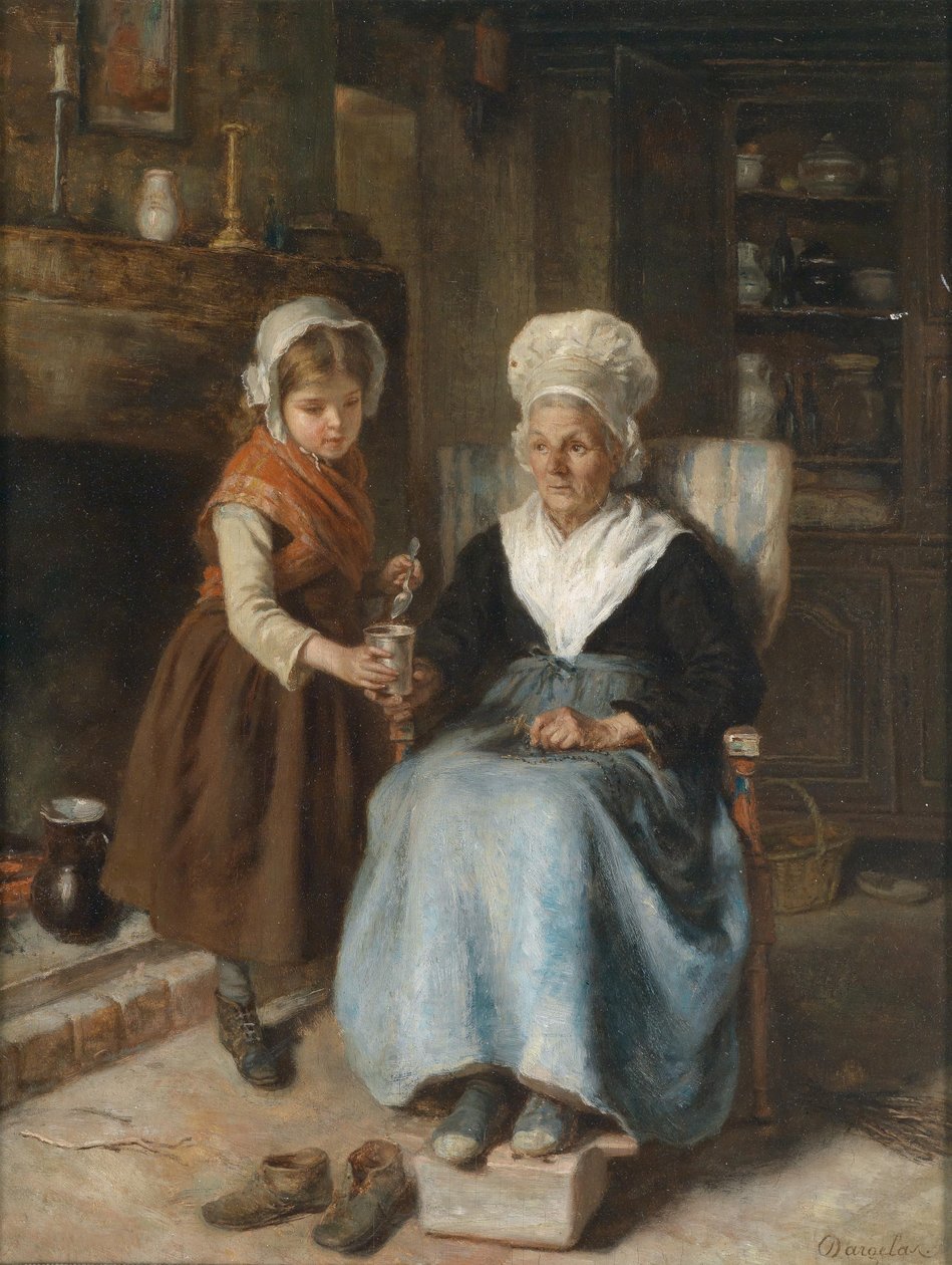 Wizyta u babci autorstwa André Henri Dargelas